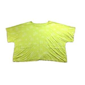 Chalet‎ Et Ceci Shirt Womens 6X Cropped Bamboo Blend AOP Floral Plus Ladies